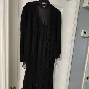R&M Richards Women's Mother of the Bride Jacket Dress (NWT) Size 14W..Black